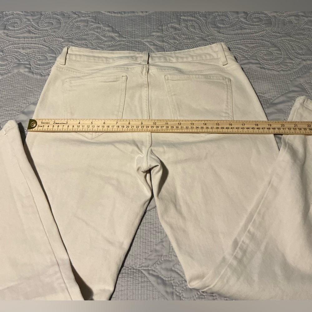 J. Jill Cream Straight Leg Jeans Timeless Design modern slim boot cut - Picture 6 of 13